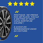 MICHELIN SOS Grip Evolution 4 Textile Snow Socks, Emergency Snow Chains for Cars, Quick and Easy Assembly, Perfect Hold on Sn