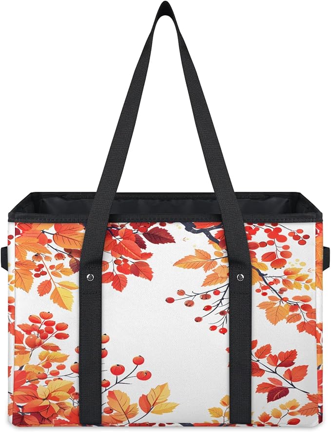 Reusable Grocery Bag, Foldable Large Shopping Tote Bag for Groceries Kitchen Picnic Car Trunk