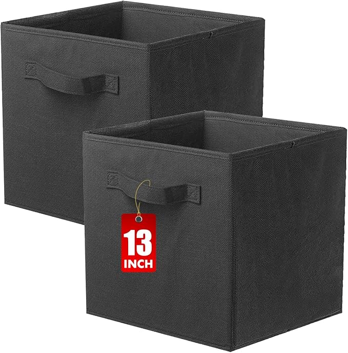 ShellKingdom Storage Bins, Foldable Fabric Storage Cubes And Cloth Storage Organizer Drawer For Closet And Toys Storage, 13 X