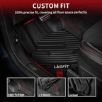 LASFIT Floor Mats for Ford Bronco Sport 2026 2025 2024 2023 2022 2021 Carpet Floor All Weather Protector Custom Fit TPE Car Liners, No Sliding, No Curling