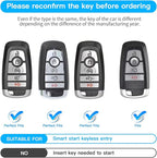 For Ford Key Fob Cover with Keychain, Soft TPU Key Case Shell Full Protection for Ford Explorer Fusion Escape Edge Expedition