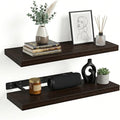 INHABIT UNION 31.5in Floating Shelves for Wall, Wall Mounted Shelves for Decor Storage Set of 2, Floating Shelf for Bedroom, 