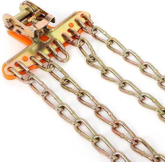 SCITOO Snow Chains for Car Pickup Trucks SUV,Universal Emergency Tire Traction Chain,Anti-Skid Thickening Tire Chains Width 2