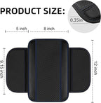 NBTEPEM 10 Pcs Car Floor Mats Full Set Car Accessories, Microfiber Leather Steering Wheel Covers 14.5-15 inch, Center Console Cover, Seat Belt Pads, Cup Coasters, Universal Interior Decor(Blue)