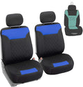 FH Group Car Seat Cover Cushion - 2 Pack Seat Covers for Cars Trucks SUV, Blue Black Neosupreme Car Seat Cushions, Car Seat C