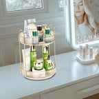 360 Rotating Makeup Organizer - Large Capacity Spinning Perfume & Cosmetic Skincare Holder for Vanity & Countertop (Vibrant O