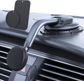 Magnetic Phone Holder for Car, [ Powerful Magnets & Military-Grade Suction] Car Phone Holder Mount Dashboard Windshield Cell Phone Holder Phone Stand for Car iPhone Android Automobile Cradle (Gray)