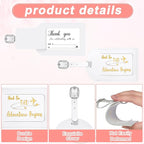 Sweetude 48 Sets Leather Luggage Tag Bulk and So The Adventure Begins Luggage Tags with Name Card for Wedding Bridal Shower B