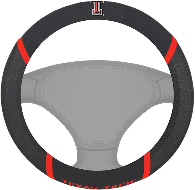 FANMATS NCAA Unisex-Adult Embroidered Steering Wheel Cover