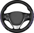Ventilated Heart-Shaped Steering Wheel Cover with Anti-Slip Leather Grip. Compatible with Ford, Toyota, Honda, Nissan, and Ch