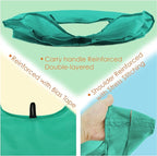 BeeGreen Reusable-Grocery-Bags-Foldable-Machine-Washable-Reusable-Shopping-Bags-Bulk Colorful 10 Pack 50LBS Extra Large Folding Reusable Bags Totes w Zipper Storage Pouch Lightweight Polyester Fabric