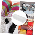 2pcs Plastic Socks Organizer with Compartments Stackable Drawer Storage Box for Underwear Gloves and Accessories White