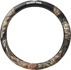 Mossy Oak Camo Steering Wheel Cover, Universal 15 inch - Made with Premium PVC Leather and Cotton Fabric - Official Licensed 