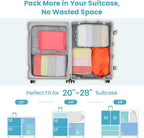 Cambond Compression Packing Cubes for Travel - Lightweight Expandable Travel Bags Luggage Organizers Travel Essentials Compre