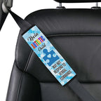 Autistic Child Seat Belt Autism Awareness Seat Belt Cover for Kid Family Special Need Autistic Medical Alert Car Cushion Cover Support Autism Gift Personalized Name 47