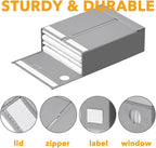 SpaceAid 9 Pack Bed Sheet Organizers and Storage, Foldable Sheet Organizer with Window for Linen Closet, Set Folder Keeper fo