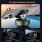 Electric Vacuum Magnetic Phone Holder for Car, [Auto-Seal & One-Touch Release] Suction Cup Phone Mount for Content Creator TikTok Vlogging Travel, 360 Adjustable for iPhone 12-17 Pro Max