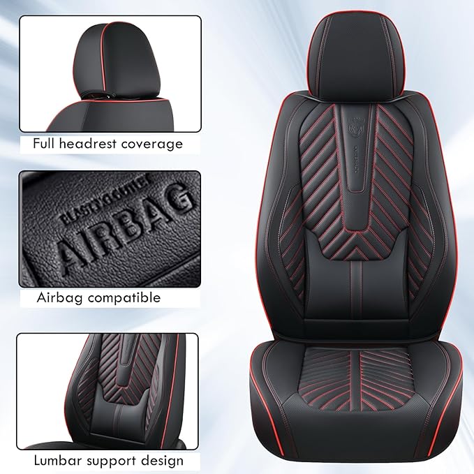 Coverado Seat Covers, Front Car Seat Covers, Waterproof Seat Covers, Car Seat Covers Front Seats, Leather Seat Covers for Car