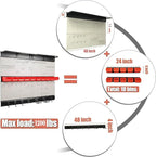 Ultrawall Pegboard Wall Organizer, 48 X 36 inch Garage Storage Pegboard with Hooks Storage Bins Tool Board Panel Tool Organiz