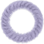 Fuzzy Winter Steering Wheel Covers for Women, Warm Cute Fluffy Car Wheel Cover for F150, Truck, Jeep, Van, Soft Furry Auto Plush Large Car Handle Cover for Cold Weather, 15.2-16in, Purple