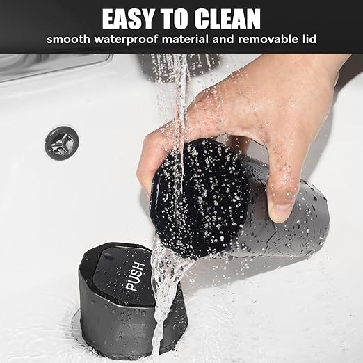 Car Trash Can Bin with Lid - 2 Packs Car Garbage Can with 40pcs Trash Bags for Cup Holder - Black Leakproof Mini Car Trash Bin for SUV Truck - Small Car Organizers and Storage for Door Front Back Seat