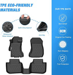 Nilight TPE Floor Mats for Subaru Crosstrek XV Crosstrek 2013 2014 2015 2016 2017, All Weather Custom Fit Heavy Duty Floor Liners