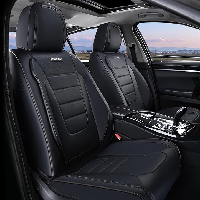 Coverado Seat Covers, Car Seat Covers Front Seats, Car Seat Protector Waterproof, Car Seat Cover, Car Seat Cushion Nappa Leat