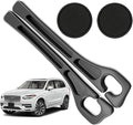 Car Seat Gap Filler Organizer Compatible with Volvo Xc90 Accessories Seat Gap Plug Blocker with Storage Slot Non-Slip Car Cup Holder Coaster Black