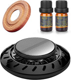 Kwak's Car Air Freshener,Rotating Solar Aromatherapy Essential Oil Diffuser Scent Car Decoration Automotive Interior Accessor