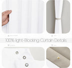 Jilron Accordian Door Curtain, 100% Blackout Folding Magnetic Doorway Curtains,Linen Style Closet Doors,for Room Divider,Priv