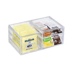 Cq acrylic 1 Pack Clear Stackable Storage Drawers for Vanity,Stackable 3 Drawers Desktop Organizer With Drawers,Cute Desk Sto