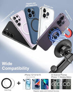 woleyi for MagSafe Car Mount CD Slot【20 Strong Magnets】Height Adjustable Magnetic Phone Holder CD Player, Cell Phone Holders for Your Car for iPhone 17 Pro Max 16 15 14 13 12 Air Plus, All Smartphones
