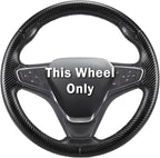 Steering Wheel Cover for Chevy Malibu 2016-2024/ Equinox 2018-2024/ Bolt EV 2017-2021/ Volt 2016-2019, Car Steering Wheel Cover for Chevrolet (Matte Black)