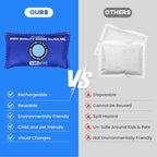 100g [ 24 Packs] Rechargeable Desiccant Packs for Storage, Color Indicating Silica Gel Desiccant Packets, Moisture absorbers