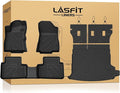 LASFIT Floor Mats & Backrest & Cargo Mats for Subaru Forester 2026 2025 (Fit Hybrid, Not for Gas), All Weather TPE Custom Fit Easy Clean for Forester Hybrid 2025 2026 Car Accessories Trunk Liners