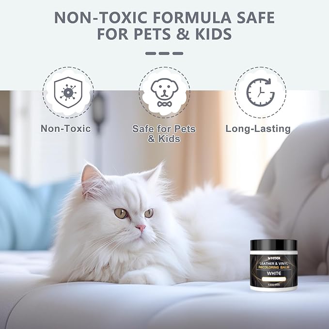 Leather Recoloring Balm with 100ml Mink Oil Conditioner | Dark Gray Repair Kit, Dye & Color Restorer for Furniture, Sofa, Car
