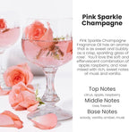 C Classy Car Air Freshener Hanging 2 Pack, Pink Sparkle Champagne Essential Oil Diffuser for Cars, Cute Glass Bottle Car Acce
