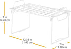 Whitmor Wire Grid Stacking Shelf Small, White