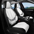 Coverado Seat Covers, Car Seat Covers Front Seats, Leather Seat Covers for Cars, Car Seat Protector Waterproof, Black Car Sea