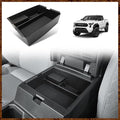 Muslogy for 2024 2025 2026 Toyota Tacoma Center Console Organizer Compatible with 2024-2026 4th Gen Tacoma Accessories Middle Console Storage Box with Anti-Slip Mats Interior Insert Tray (Black)