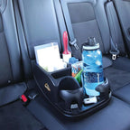 Armor All Car Console Organizer, Car Seat Organizer with 2 Adjustable Cup Holders, 3 Large Storage Compartments, Seatbelt for Secure Hold, Vehicle Middle Seat Organizer for Cars, Trucks, Minivans