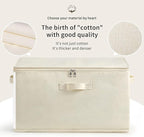 6-Pack Large Canvas Comforter Storage Bags Closet Organizer for Clothes Sweater Clothes Organizer with Dual Zipper Three Carr