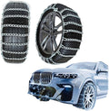 Quick Fit Automotive Snow Chains for Emergency Use Easy Installation Without Tools for Cars Minivans and Small SUVs silver 24