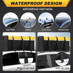 Sailnovo Car Rooftop Cargo Carrier Bag 20 Cubic, PVC Vehicle Soft-Shell Car Top Carrier for Cars with/Without Roof Rack, Waterproof Roof Bag Includes Anti-Slip Mat,10 Reinforced Straps, Yellow
