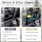 JDMCAR Storage Drawer Compatible with Toyota 4Runner Accessories 2014-2022 2023 2024 Center Console Organizer Storage Cubby Box Interior Accessories