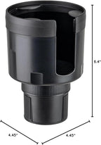 Living in a Bubble Cup Holder Expander for 3.4" to 4.0" Diameter Bottle & Cups - Black