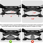 WILDROAD Roof Rack Cargo Basket, Upgraded 4” Fence Wide Car Roof Basket Combo, 84"x 50"x 4" Universal Roof Cargo Carrier Basket with Cargo Bag, Cargo Net and Ratchet Straps Fits for SUV Truck Cars