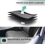 FH Group 3 Row PU Leather 7 Seater Car Seat Covers, Airbag Compatible and Split Bench - Fit Most Car, Truck, SUV, & Van Black