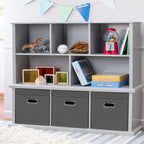 Closet Organizers Fabric Storage Bins With Lids Collapsible Cube Storage Organizer Basket With Handles,Storage Boxes for Clot
