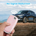 For Ford Key Fob Cover with Keychain, Soft TPU Key Case Shell Full Protection for Ford Explorer Fusion Escape Edge Expedition
